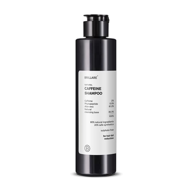 BRILLARE 6% Rosemary Shampoo with 2% Caffeine for Hair Growth & Hair Fall Control