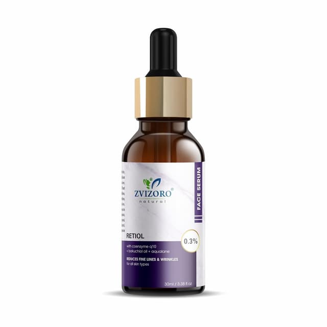Retinol 0.3% Face Serum with Coenzyme Q10 & Hyaluronic Acid for Anti-Aging & Fine Lines