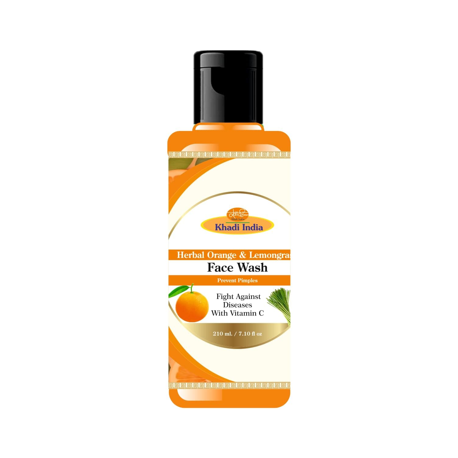 Khadi Care Herbal Orange & Lemongrass Face Wash