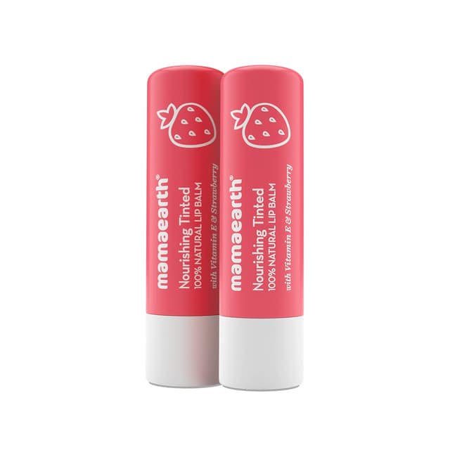 Mamaearth Rose Tinted 100% Natural Lip Balm With Rose Oil and Castor Oil