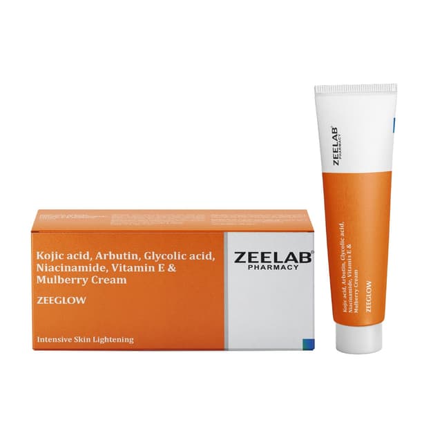 ZEELAB PHARMACY Kojic Acid Cream With Vitamin C For Skin Brightening