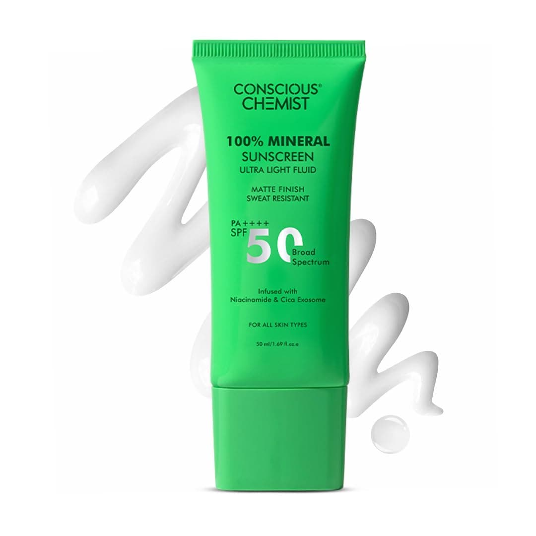 100% Mineral Sunscreen SPF 50 PA++++ Ultra Light Fluid