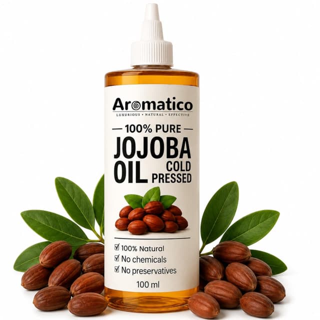 Aromatico 100% Pure Cold Pressed Jojoba Oil