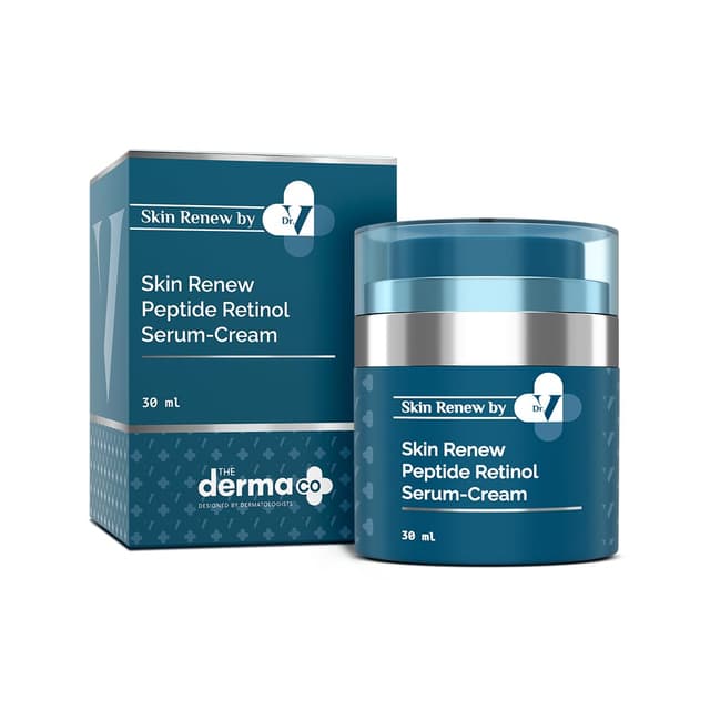 The Derma Co Skin Renew Peptide Retinol Serum-Cream