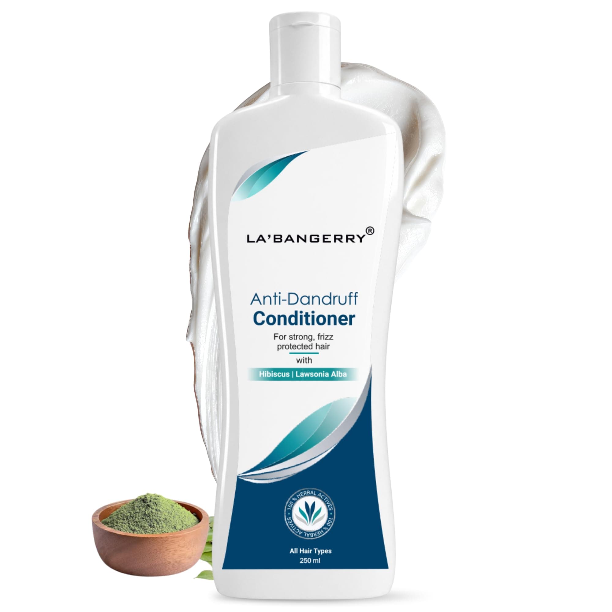 LA'BANGERRY Anti Dandruff Conditioner with Hibiscus & Lawsonia Alba for Smooth Hair