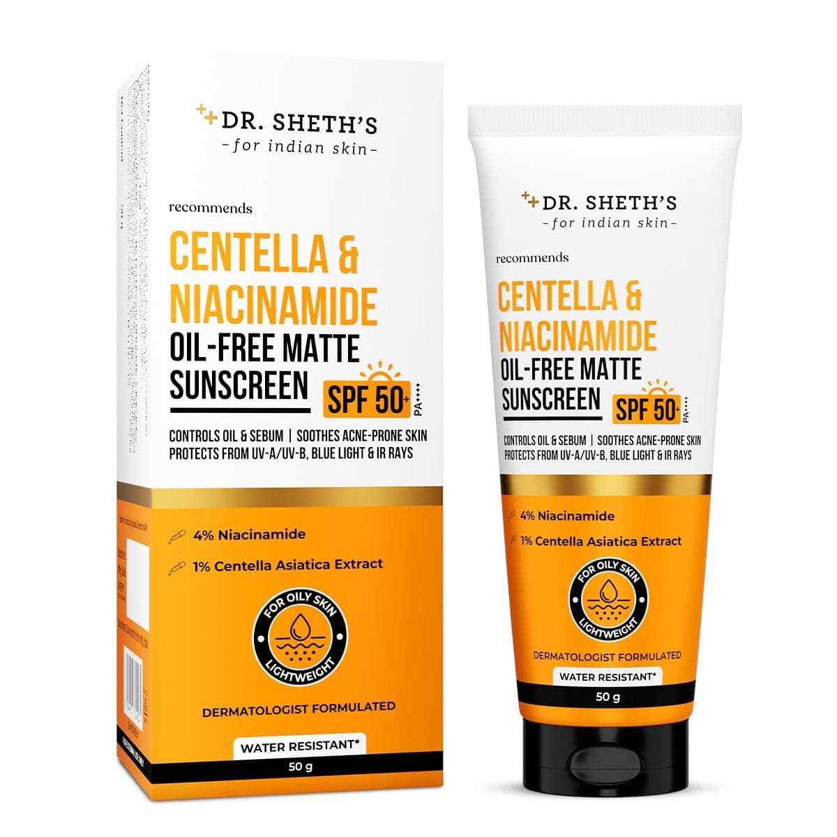 Dr. Sheth's Waterproof Mineral Sunscreen SPF 50+ PA+++