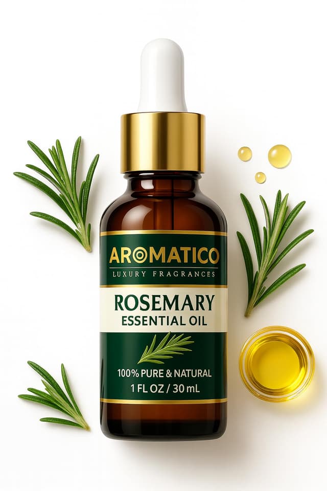 Rosemary Essential Oil 100% Pure Natural for Skin & Hair Growth