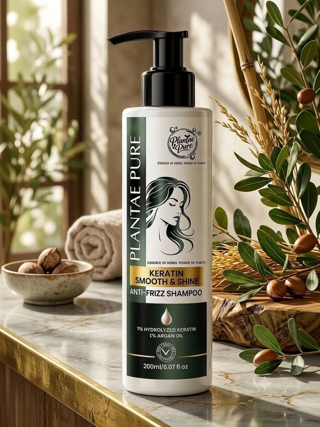 Plantae Pure Keratin Smooth & Shine Shampoo