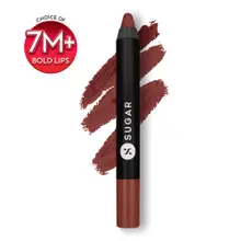 SUGAR Matte As Hell Crayon Lipstick, 12Hr Matte, with Sharpener