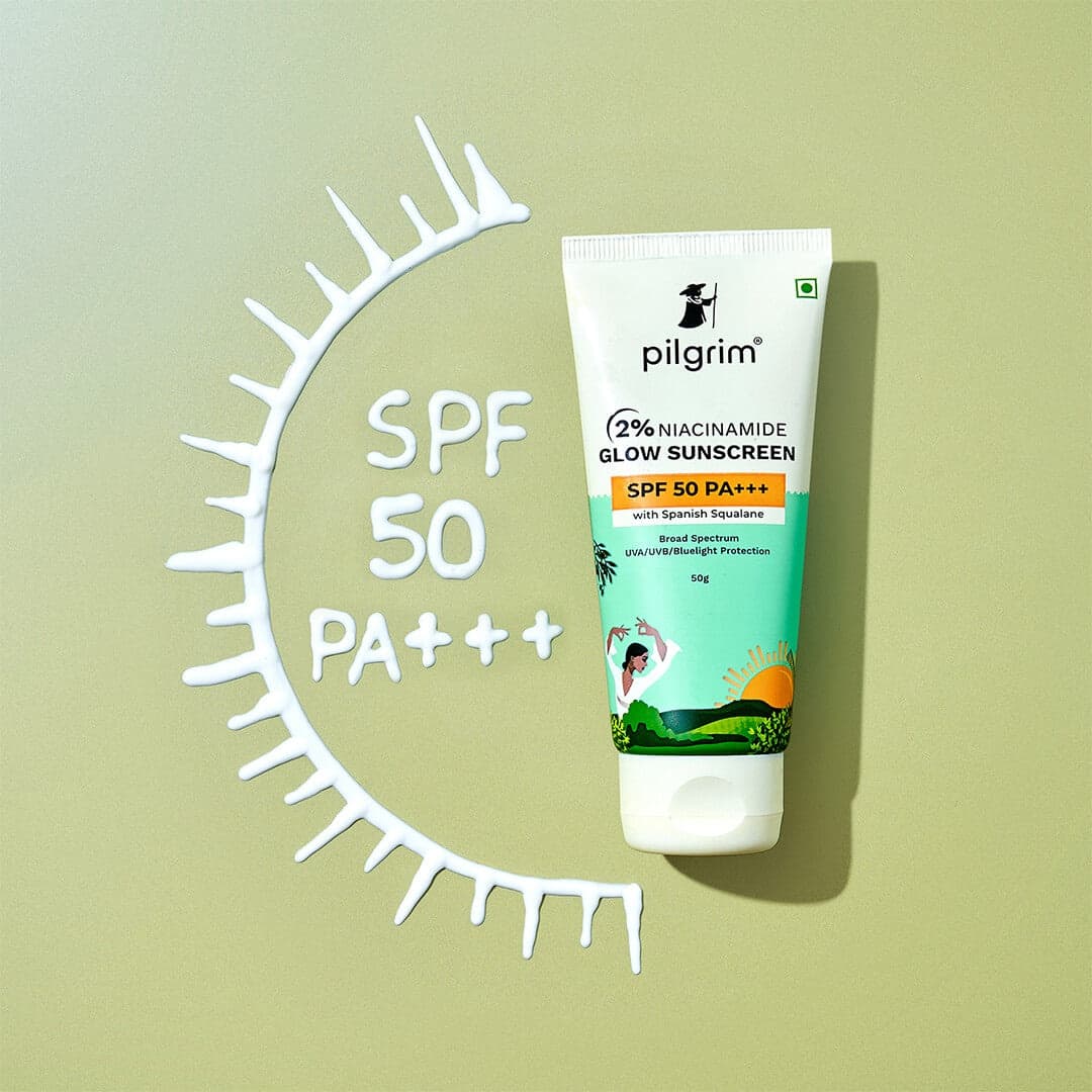 Pilgrim 2% Niacinamide Glow Sunscreen SPF 50+ PA+++