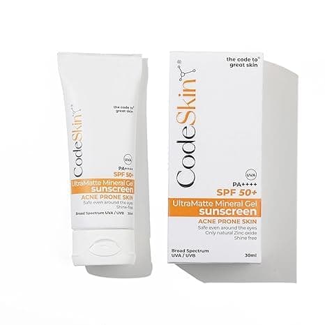 CodeSkin UltraMatte Mineral Gel Sunscreen SPF 50+ PA++++