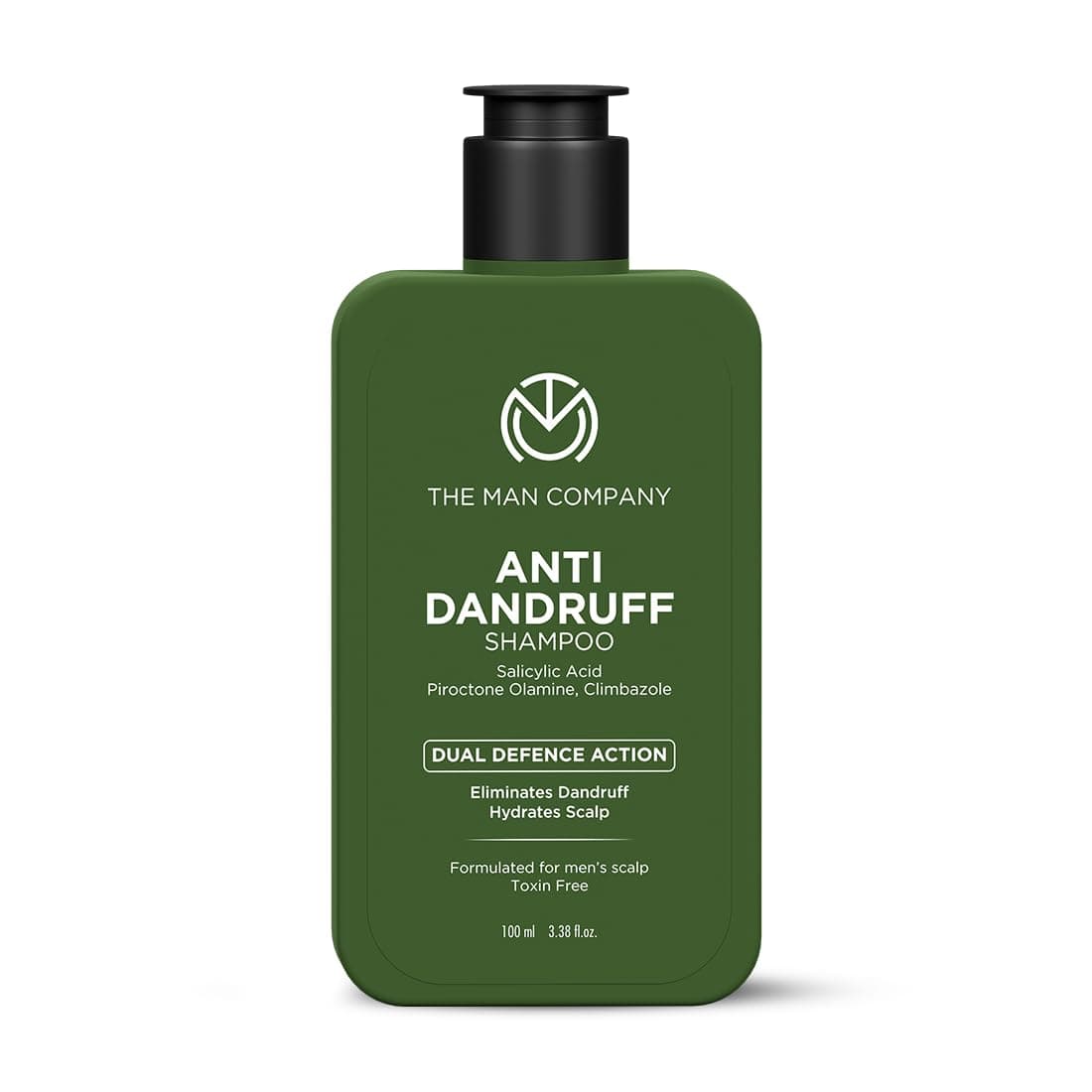 The Man Company Anti-Dandruff Shampoo for Men with 2% Salicylic Acid, Piroctone Olamine & Climbazole