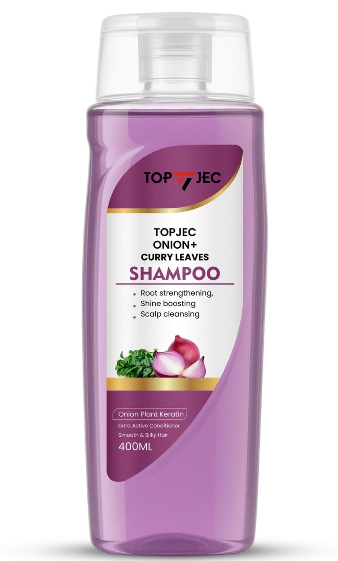 TOPJEC® Onion & Curry Leaves Shampoo – Hair Fall & Dandruff Control