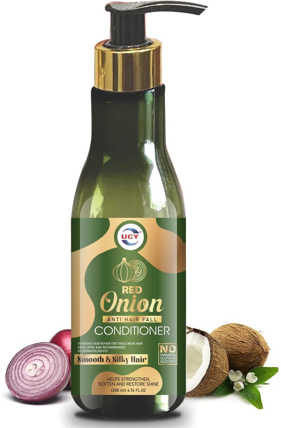 UCY Organic Onion Conditioner for Frizzy Hair | Reduces Hair Fall & Hydrates