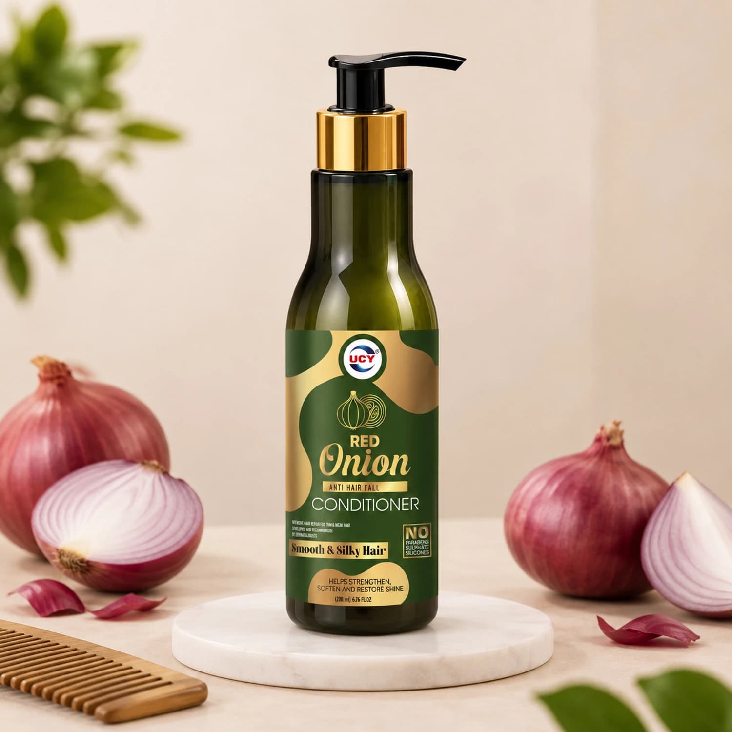 UCY Organic Onion Conditioner for Frizzy Hair | Reduces Hair Fall & Hydrates