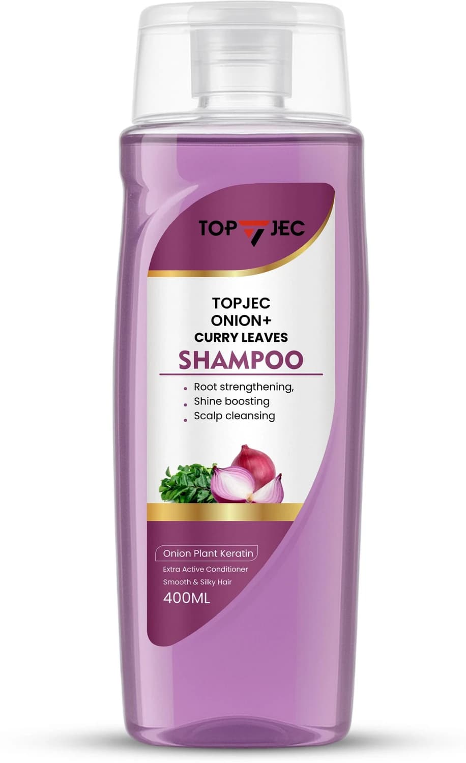 TopJec ONION-CURRY-LEAVES-ACTIVE-HERBAL-SHAMPOO-400ML